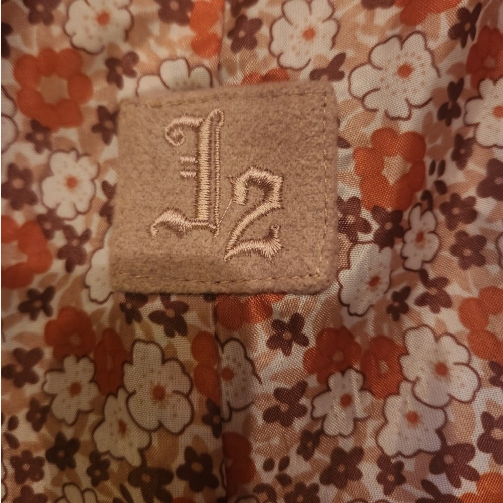 Jou Jou Camel Pea Coat with Leopard Faux Fur Accents - Picture 10 of 10